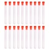 PUL FACTORY 10ml Hard Plastic Test Tube with Cap, 16x100mm,Pack