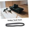 Kisangel 4Pcs Rubber Tank Tracks for Crawler Non Slip Design