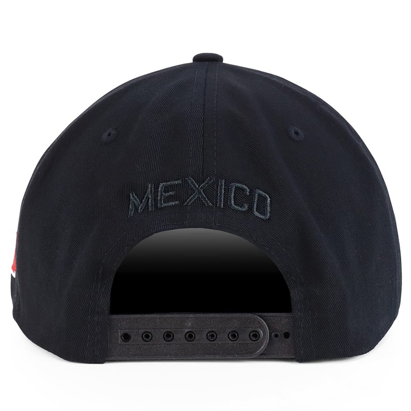 Hecho En Mexico Eagle 3D Bordado Flat Bill Snapback Gorra,