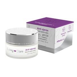 Lovy Care Serum Anti Ojeras pH 5.5 con extracto de pepino 18 mg con ´ácido Hialurónico + Cafeina