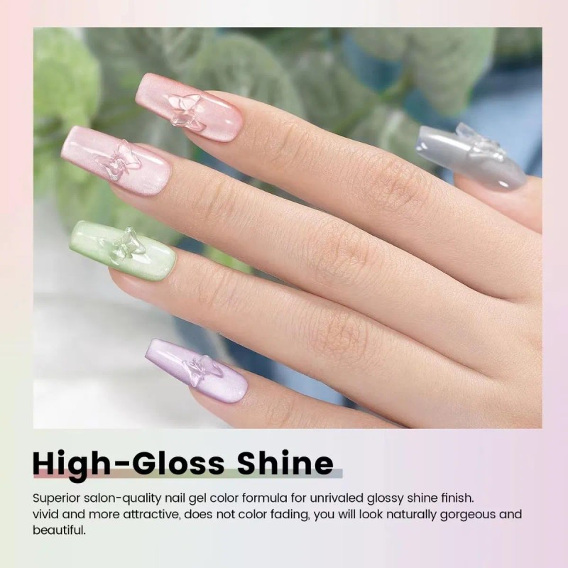 Luz Luna Vaso Batido Terciopelo Esmalte Ojo Gato Gel Ojo