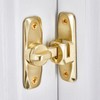 INIRET Barn Door Latches,Gold 90/180 Degree Gate Lock,Zinc Alloy Right