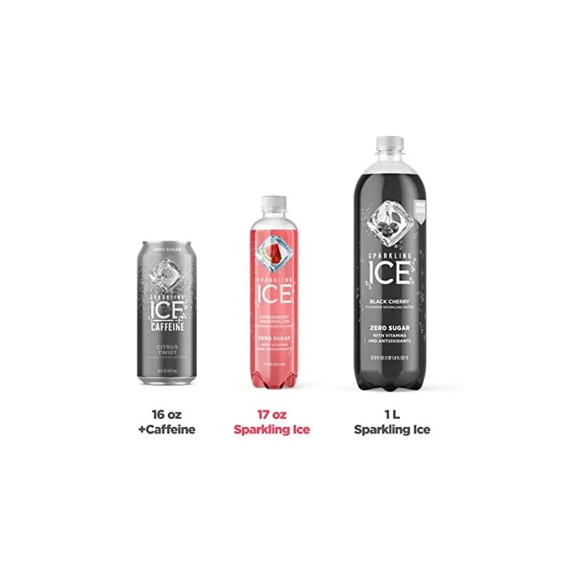 Sparkling Ice Strawberry Watermelon Zero Sugar Sparkling Water Pack Of