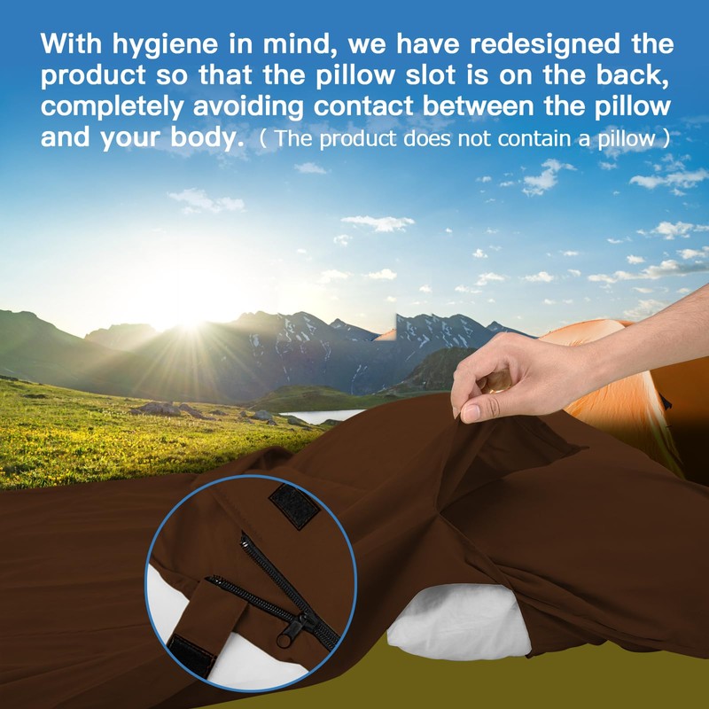 JAICOM Hut Sleeping Bag, Ultralight Silk Sleeping Bag for Travel,