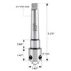 Accusize Industrial Tools Annular cutter arbor, MT3 to 3/4" Weldon
