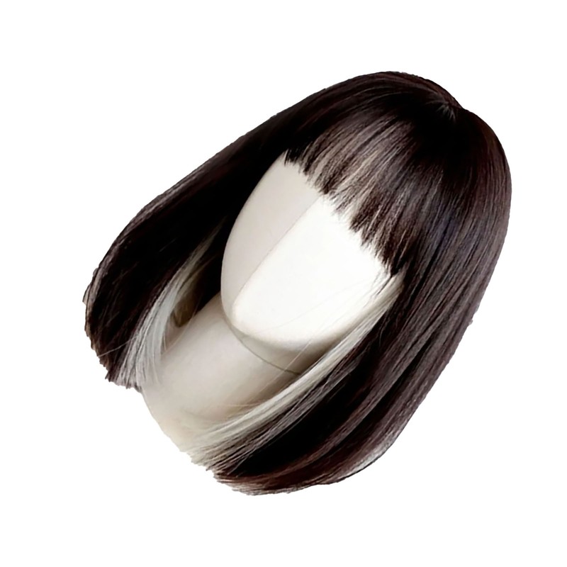 Women Wig Hair Soft Realistic Adjustable Short Straight Female Wig