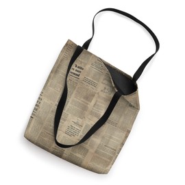 Vintage Newspaper Design. Retro Newspaper cover, News cover Tote Bag