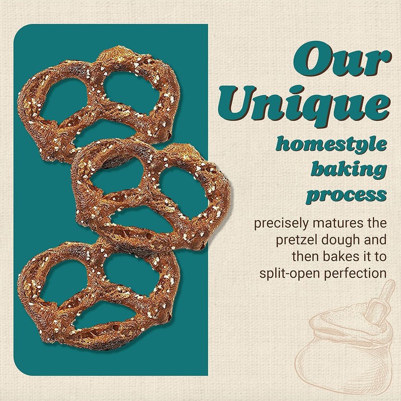 Unique Snacks Original Splits Pretzels, Delicious Homestyle-Baked Snack Bag, OU