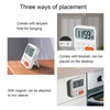 Kitchen Timer, 3-Speed Adjustable Study Timer, LCD for Living Room,