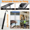 Retractable Extension Ladder 20FT Telescopic Folding Heavy Duty Climb Sturdy