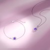 FANCIME Amethyst Necklace February Birthstone Necklace for Women Sterling Silver