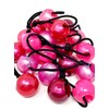 Tara Twinbead Bubble Ponytail Elastics - Pearl Pinks - 10