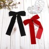 2PCS Velvet Hair Bows for Women Ribbon Hair Clips Big