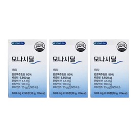 Yong Doctor Mall Monacidil Reviews Brewer's Yeast Biotin Ingredient Monaxidil Antioxidant Effect Efficacy 30 tablets 3 / 모나시딜 후기 맥주효모 비오틴 성분 모낙시딜 내돈내산 효과 효능 30정 3개