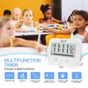 Waterproof Bathroom Wall Hanging Clock and Timer, Large Digital Shower