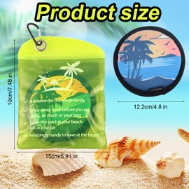 lasuroa Sand Remover for Beach, Talc-Free Sand Removal Bag Pouch Wipe Off Mitts Cruise Beach Vacation Essentials Trip Must Haves Gifts Accessories for Family Kids Women Feet Swimsuits