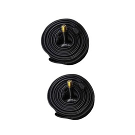 CORHAD 2pcs Gravel Bike Inner Tube Bike Tire Tube Us Cycling Tire 26x1.5 Black Butyl Rubber Soft Flexible
