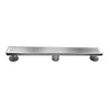 Neodrain 24-Inch Linear Shower Drain with Quadrato Pattern Grate,Brushed 304