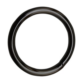 Amanaote Gun Black 2" Inner Diameter O Ring Non Welded Pack of 6