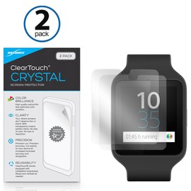 BoxWave Screen Protector Compatible with Sony SmartWatch 3 SWR50 - ClearTouch Crystal (2-Pack), HD Film Skin - Shields from Scratches for Sony SmartWatch 3 SWR50