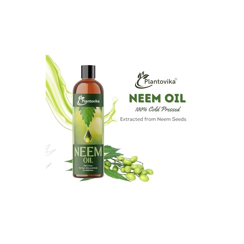 Aceite de neem 100 puro, prensado en frío, concentrado totalmente