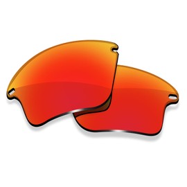 ToughAsNails Polarisierte Gläser, Ersatz für Oakley Fast Jacket XL OO9156 Sonnenbrille, Feuerorange, Feuerorange, Einheitsgröße
