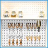 Coume 4 Pieces Pegboard Screwdriver Holders, Stainless Steel Pegboard Pliers