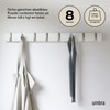 umbra 318858-660 Flip 8 Hook, 8 ganchos, Blanco