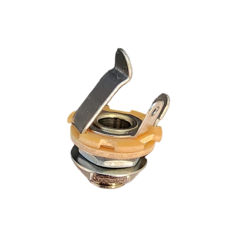 FretMax Upgraded 1/4" Mono 2-Conductor Jack w/Nut & Washer -