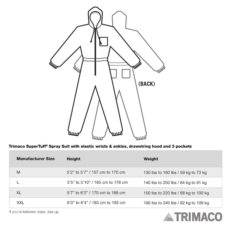 SuperTuff Spray Suit - Large,White