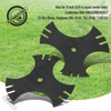9" X 5/8" Center Hole 781-0748-0637 3-Side Edger Star Blade,