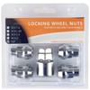 Ellis Excellence Set of 4 Alloy Wheel Locking Nuts, 1/2