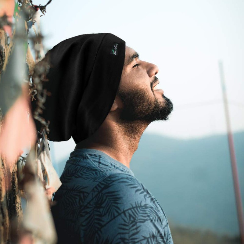 FocusCare Adjustable Sleep Hats,Silk Satin Lining Protect Curly Hair Extra