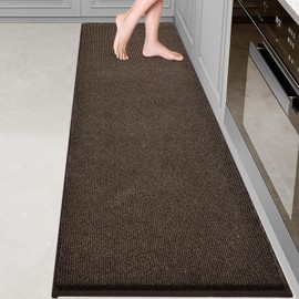 DOMUSTEX Washable Kitchen Rug 24" x 82" / 60cm x 210cm, Non Slip Kitchen Mat for Floor, Absorbent Indoor Entryway Runner Rug for Hallway, Laundry, Bathroom, Bedroom (Roll Packing)