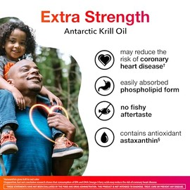 MegaRed - Omega-3 Aceite de Krill 500 mg - 90 Cápsulas Blandas - Alta Absorción                                                                       