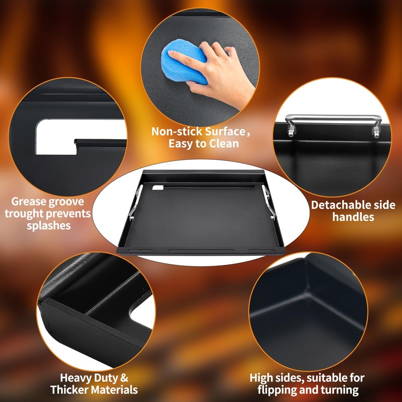 Full-Size Griddle For Weber Genesis II LX 300 E&S 310