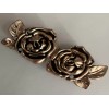 silver lady inc Rose cloak clasp in gold metal clip
