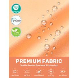 Mens UV Sun Protection Long Sleeve Shirts Rash Guard for Outdoor Fishing Hiking Swimming UPF 50+ (Color: Sauna Peach, Size: X-Large)