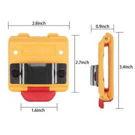 MELOTOUGH Tape Measure Holder,Tape Measure Holster,Measuring Tape Holster,Tape Measure Clip for Tool Belt,Pocket,Pants (Yellow)