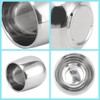 Set of 4 Coffee Cups, Stainless Steel, Double-Walled Insulation, Prevent