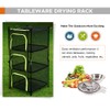 Camping Dry Net 4-Layer Foldable Drying Rack with Carry Bag