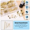 Glarks Picture Hangers with Nails, Gold Picture Hooks with Nails,