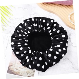 Outanaya 2Piezas Gorros de Ducha Reutilizables Mujeres Microfibra con Forro de Puntos Redondos Gorras de Baño Elásticas Cuidado del Cabello