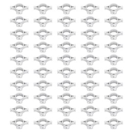 50pcs Electric Fence Insulators Pulse Electric Fence Terminal Rod Insulators with 3.2cm Hole for Farm Gray