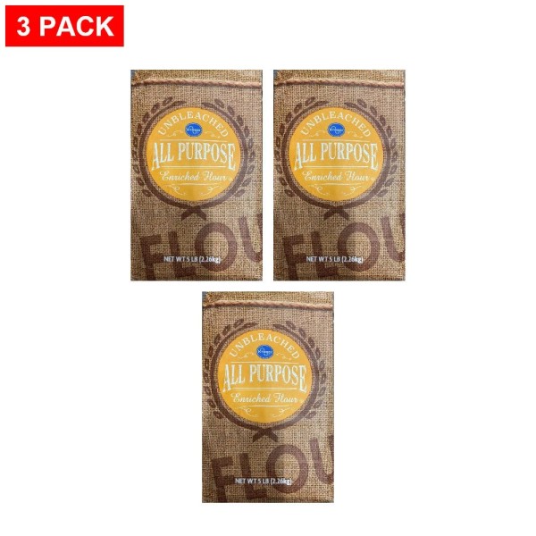 Kroger Unbleached All Purpose Enriched Flour 5 lb - Pack