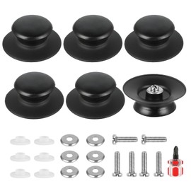 Qacpahucy 6 Pieces Pot Lid Knobs - Universal Pot Lid Knobs - Pot Handles - Kitchenware Knobs - Replacement Knobs for Pot Lid - Heat Resistant & Easy to Assemble