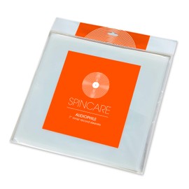 50x 7 Inch Anti Static Inner Vinyl Record Sleeves | Audiophile Poly Lined Plastic Protective 45rpm Single Sleeve | Replaces Paper Sleeves & Fits Inside Cardboard Inners | Archival Quality Triple Ply