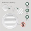 Vent Systems 4'' Inch White Pack of 5 Soffit Vent