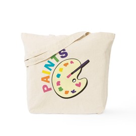 CafePress Paints Tote Bag Reusable Natural Beige Canvas Shopping Bag