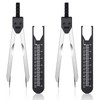 Frienda 2 Pieces EKG Caliper ECG Calipers Measuring Tool with